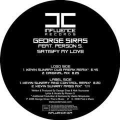 George Siras Feat Person S - George Siras Feat Person S - Satisfy My Love - Influence