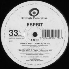 Esprit - Esprit - Do You Want It Funky - Olympic Recordings