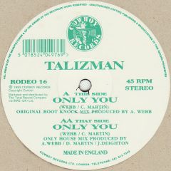 Talizman - Talizman - Only You - Cowboy Records
