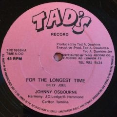Johnny Osbourne - Johnny Osbourne - For The Longest time - Tad's Record