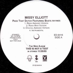 Missy Elliott - Missy Elliott - Pass That Dutch / Keep It Movin - Elektra