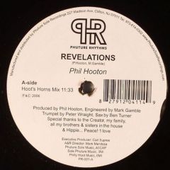 Phil Hooton - Phil Hooton - Revelations - Phuture Rhythms 1