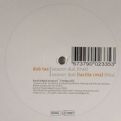 Dub Tao - Dub Tao - Season Dub - Hard Edged