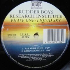 Rudder Boys Research Institute - Rudder Boys Research Institute - Phase One: Liquid Sky - Underground Music Department
