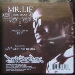 Mr Lif - Mr Lif - Brothaz - Definitive Jux