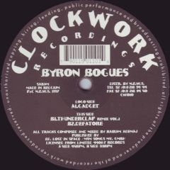 Byron Bogues - Byron Bogues - Gadget - Clockwork Recordings