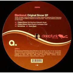 Blacksoul - Blacksoul - Original Sinner EP - Deepfunk