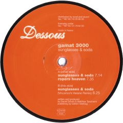 Gamat 3000 - Gamat 3000 - Sunglasses & Soda - Dessous Recordings