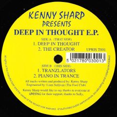 Kenny Sharp - Kenny Sharp - Deep In Thought EP - Uprising Trance