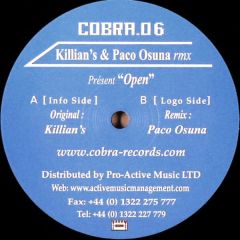 Killian & Paco Osuna - Killian & Paco Osuna - Open - Cobra
