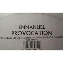 Emmanuel - Emmanuel - Provocation - Don Records