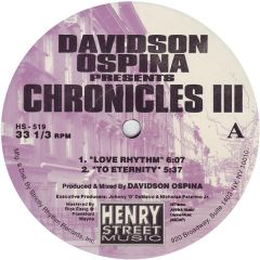 Davidson Ospina Presents - Davidson Ospina Presents - Chronicles Iii - Henry Street