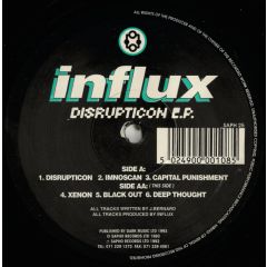 Influx - Influx - Disrupticon E.P. - Sapho