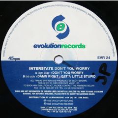 Interstate - Interstate - Dont You Worry - Evolution Records