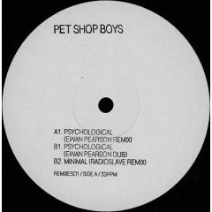 Pet Shop Boys - Pet Shop Boys - Psychological (Remixes) - Parlophone