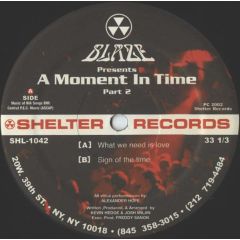 Blaze - Blaze - A Moment In Time (Part 2) - Shelter