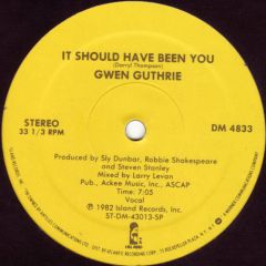 Gwen Guthrie - Gwen Guthrie - It Should Have Been You - Island Records