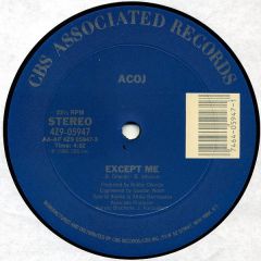 Acoj - Acoj - Except Me - CBS