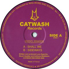 Rekleiner - Rekleiner - Shall We / Sideways - Catwash Records