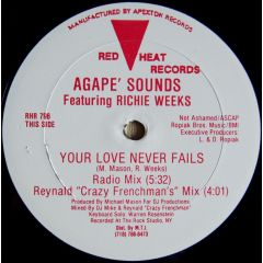 Agape Sounds - Agape Sounds - Your Love Never Fails - Red Heat