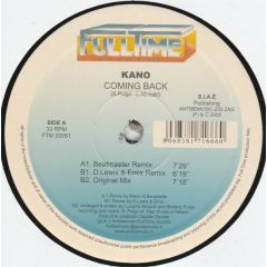 Kano - Kano - Coming Back - Fulltime Records