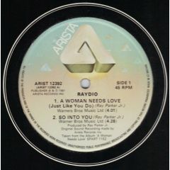 Raydio - Raydio - A Woman Needs Love - Arista