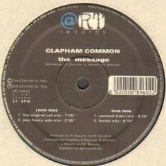 Clapham Common - Clapham Common - The Message - Art Records