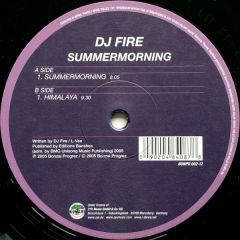 DJ Fire - DJ Fire - Summermorning - Progrez
