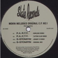 Movin' Melodies - Movin' Melodies - Original E.P. No.1 (Remixes) - Slate