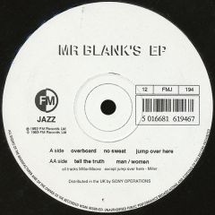 Mr Blank - Mr Blank - Mr Blanks EP - Fm Records