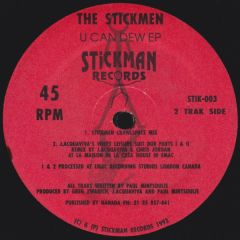 Stickmen - Stickmen - U Can Dew EP - Stickman