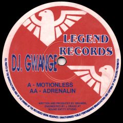 DJ Gwange - DJ Gwange - Motionless - Legend Records