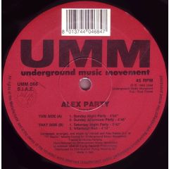 Alex Party - Alex Party - Sunday Night Party - UMM