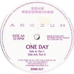 Arksun - Arksun - One Day - Zone