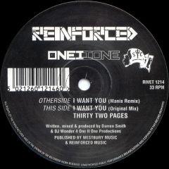 One Ii One - One Ii One - I Want You - Reinforced