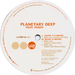 Planetary Deep Feat. Panay - Planetary Deep Feat. Panay - I Want You - La Crepe Plastique