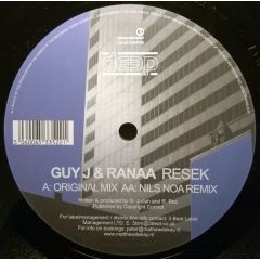 Guy J And Ranaan - Guy J And Ranaan - Resek - Deep Records