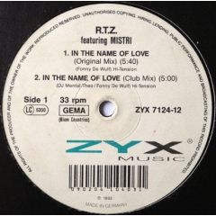 R.T.Z. Featuring Mistri - R.T.Z. Featuring Mistri - In The Name Of Love - ZYX Music