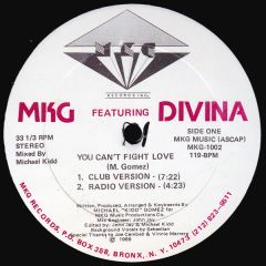 Mkg Feat Divina - Mkg Feat Divina - You Can't Fight Love - Mkg Records