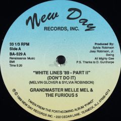 Grandmaster Melle Mel & Furious Five - Grandmaster Melle Mel & Furious Five - White Lines 89 (Part Ii) - New Day