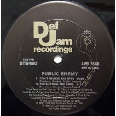 Public Enemy - Public Enemy - Don't Believe The Hype - Def Jam