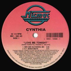 Cynthia - Cynthia - Love Me Tonight - Mic Mac