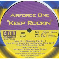 Airforce One - Airforce One - Keep Rockin - Club Traxx! Record