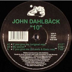 John Dahlback - John Dahlback - 10 - Acid 80 Records 9
