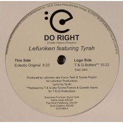 Lefunken Feat Tyrah - Lefunken Feat Tyrah - Do Right - Eclectic 4