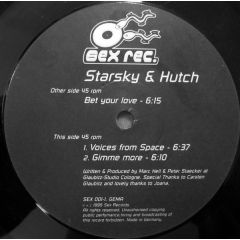 Starsky & Hutch - Starsky & Hutch - Bet Your Love - Sex Records