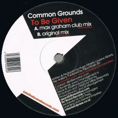 Common Grounds - Common Grounds - To Be Given - Re-Brand