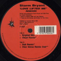 Storm Bryant - Storm Bryant - Love Lifted Me (Remixes) - Freetown Inc