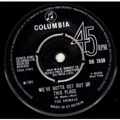 The Animals - The Animals - We've Gotta Get Out Of This Place - Columbia