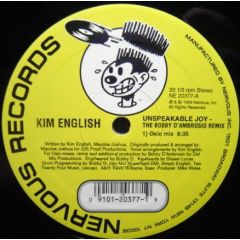 Kim English - Kim English - Unspeakable Joy (Bobby D'Ambrosio Remix) - Nervous